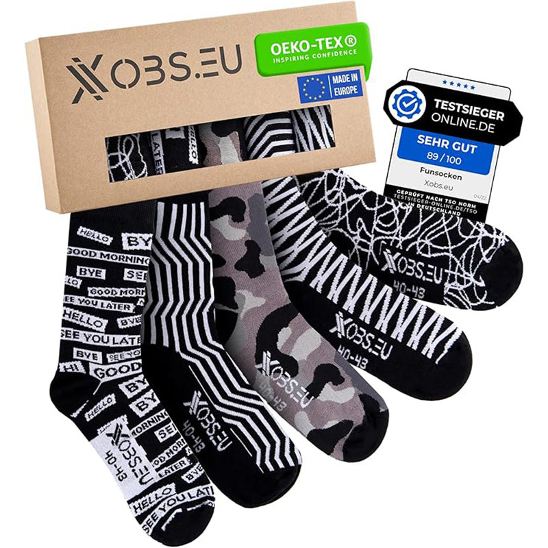 Xobs.eu Bunte Socken – 5er Set